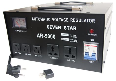 SEVENSTAR AR 5000W Heavy Duty Voltage Reglator/Stabilizer with Bui.